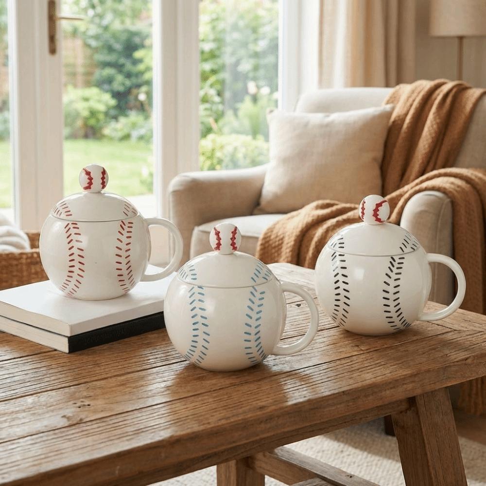 Creative Baseball Cup 420ml Ceramic Mug Water Cup Tea Cup  Gift for Baseball Lover