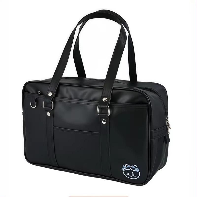 Cute Cartoon Rabbit JK Style Large Tote Bag for Daily School Commute and Handbag