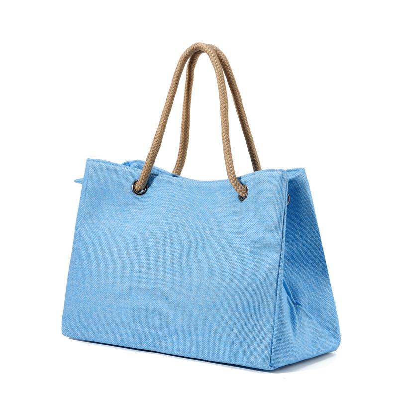 Modische einfarbige gewebte Tragetasche für Damen, Einkaufstasche mit großem Fassungsvermögen, Trendige lässige Schulter-Crossbody-Tasche KTB
