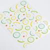 5PCS Summer Nail Art Stickers With Fruit Patterns Durability Non Toxic Nail Decals For Daily Use Or Parties