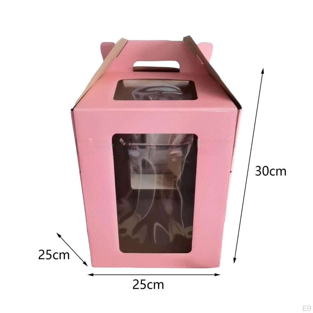 Tortenträger für den Transport von Etagentorten mit Sichtfenster