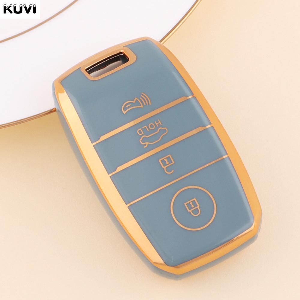 TPU Car Remote Key Case Cover Shell Fob For KIA Sportage Cerato Optima K2 K3 K4 K5 RIO Picanto Soul Sorento Sedona 3 4 Buttons