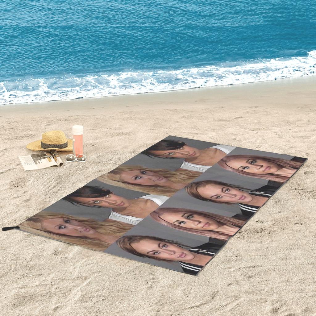 Iconic Mugshot Beach Towel Soft Microfiber Quick Dry Absorbent Quick Towels For Bath