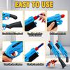 Non-Toxic Kids Outdoor Manual Foam Dart Blaster Gun With Dual Handles Safe Ammo Soft Bullet Multi Colors For Children