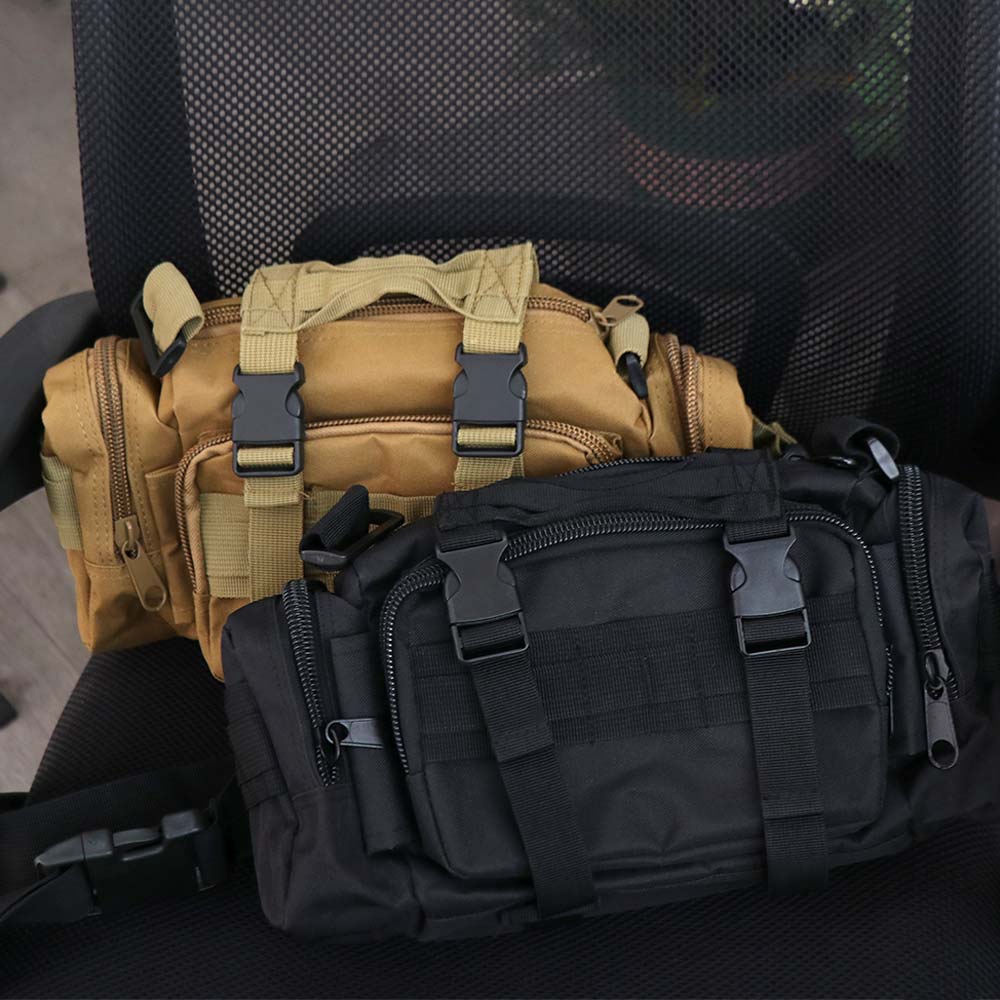 Large Capacity Men Waist Pack Waterproof 3P Chest Bag Foldable Outdoor Portable Backpack  Travel