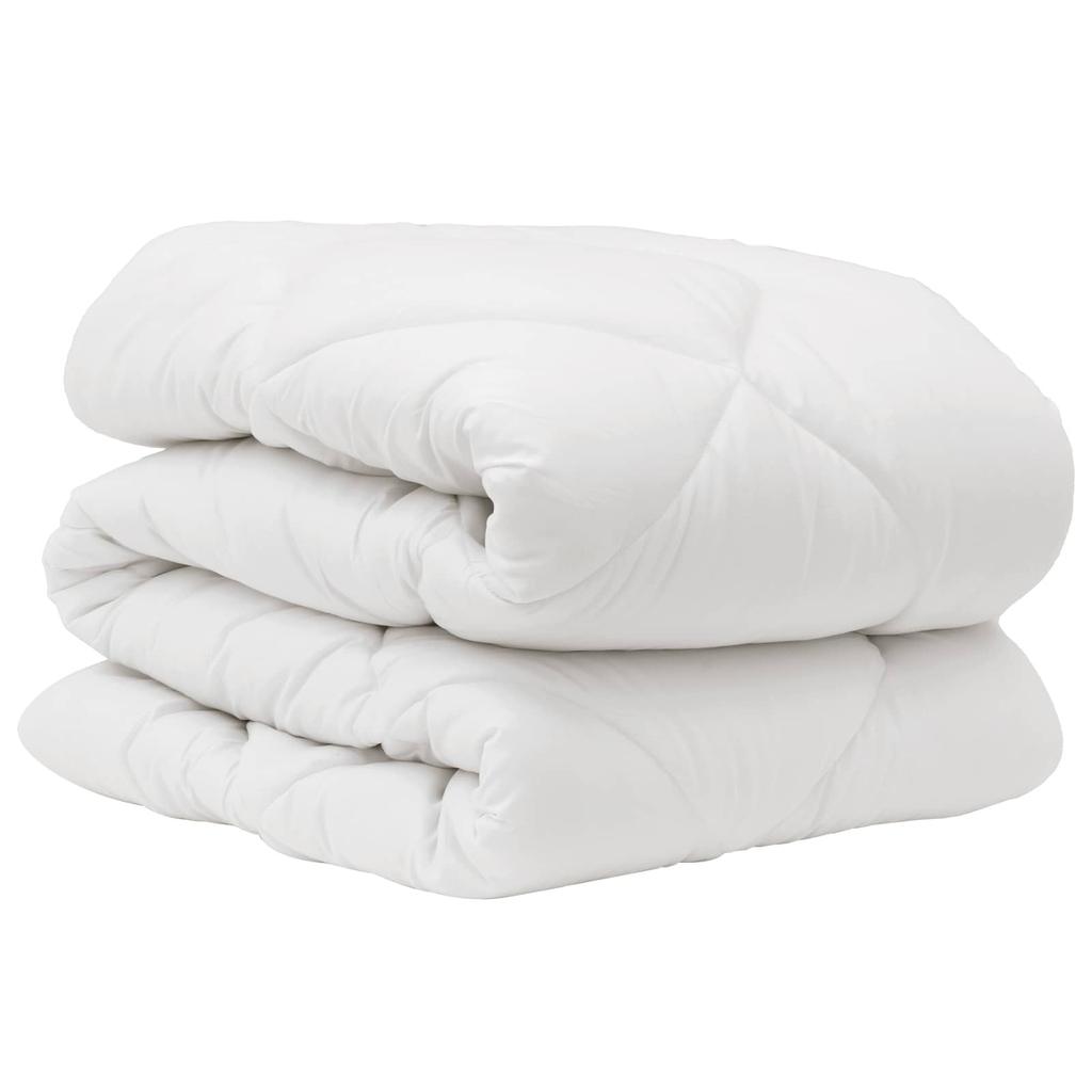 White Microfibre Bed Set with Pillow 2 pcs