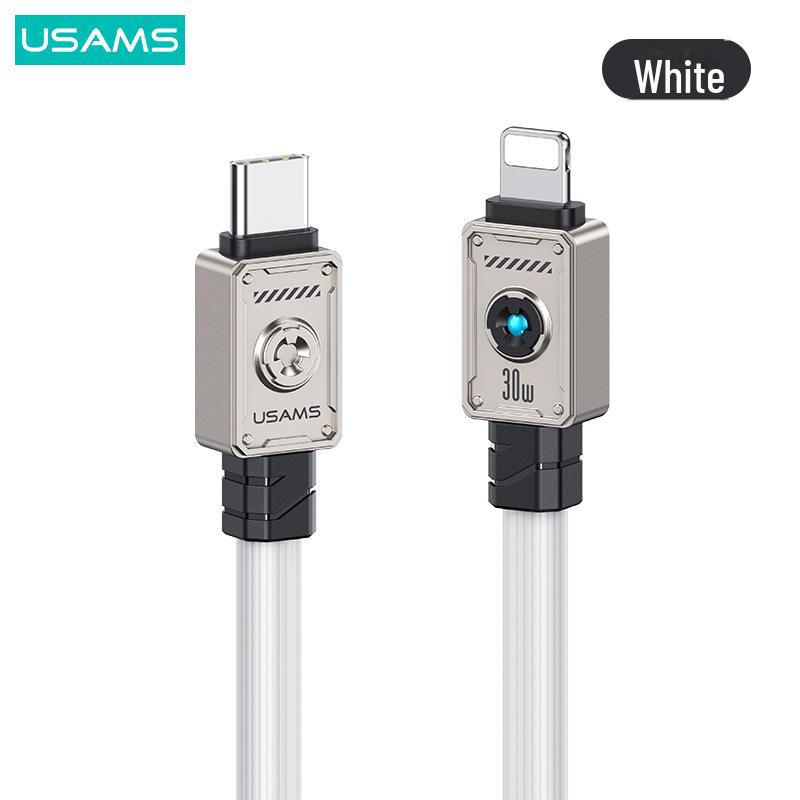 USAMS Dual Type-C PD30W Fast Charging Cable for Apple 15