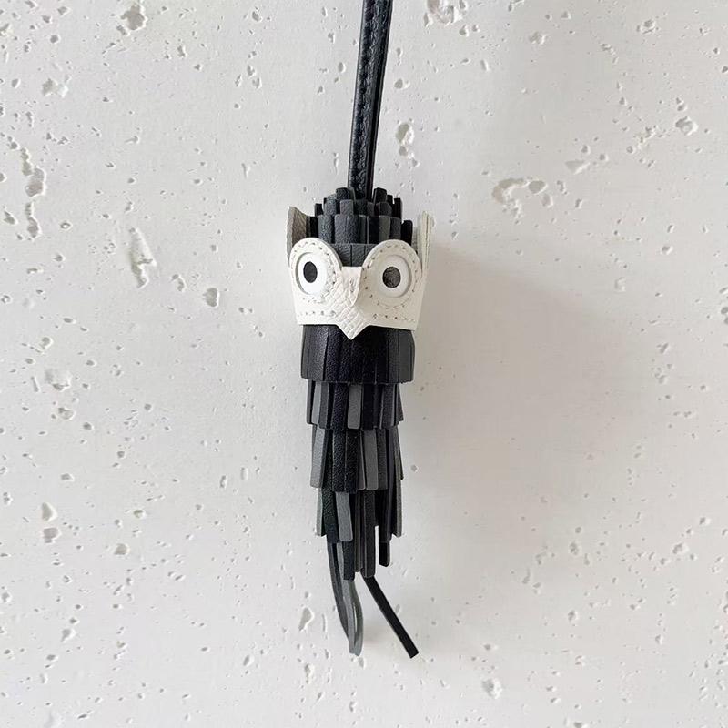 

New Leather Owl Bag Pendant Fashion Brand Designer Keychain Pendants Niche Design Phone Case Pendants High-quality Premium Gifts