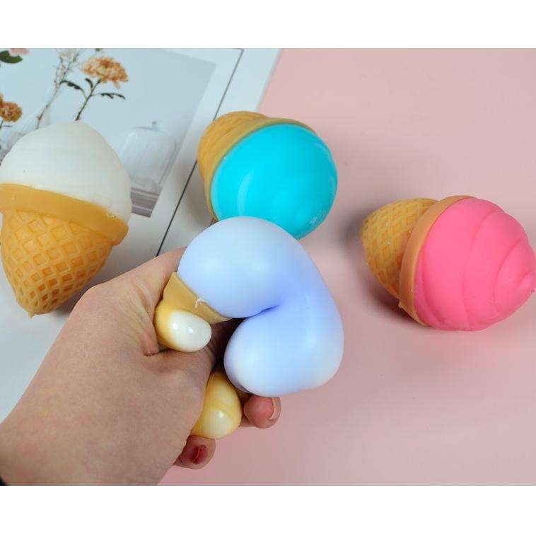 Soft Ice-cream Squeeze Toy Sensory Toy TPR Simulation Food Fidget Toy Fidget Toy 3D Pinch Decompression Toy Kid