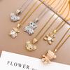 Necklace Fashion Zircon Bear Temperament Necklace Accessories Women's High Sense Light Luxury Full Zirconium Versatile Accessories