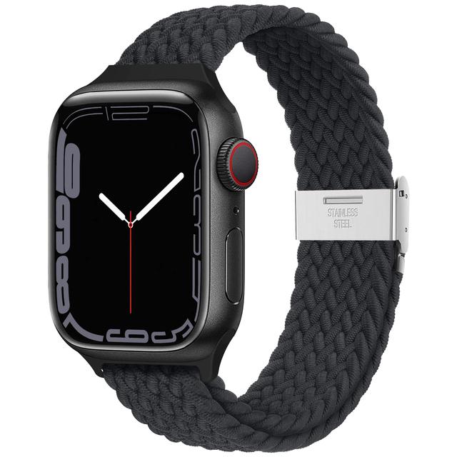 Braided Solo Loop Strap For Apple Watch Ultra2 Band 49mm 45mm 44mm 40mm 41mm 42mm 46mm Correa Bracelet Series 8 7 Se 6 9 3 10 11