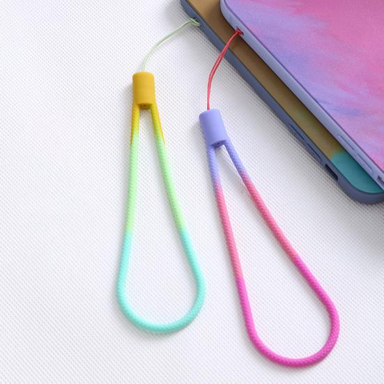 Handy-Lanyard Multifunktionales Silikon Handy-Handgelenkband Abnehmbares flüssiges baumelndes Band für Mini-USB