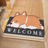 Cartoon Dirt Resistant PVC Silk Ring Door Mats Hallway Doorway Foot Dust Removal Easy Clean Wear-Resistant Anti-slip Floor Mat