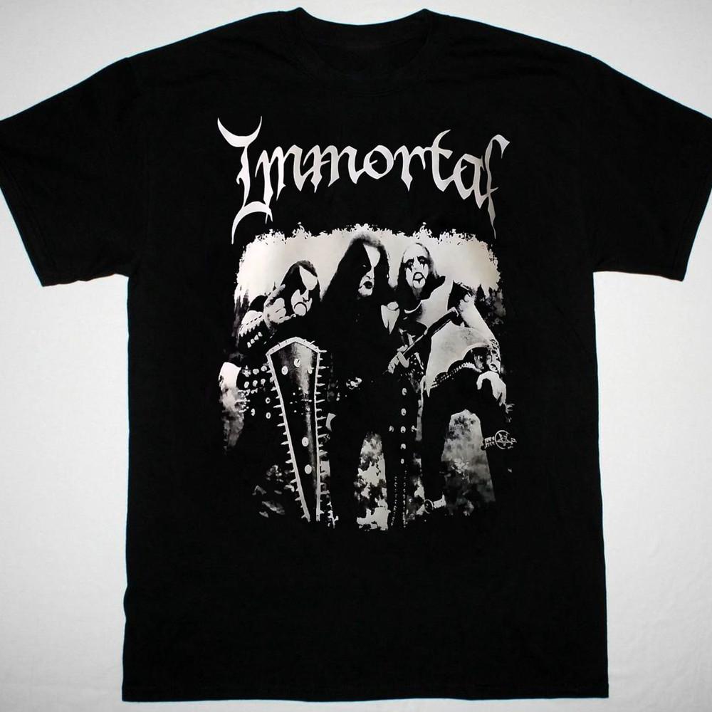 Immortal band T-shirt Retro Album Black Short Sleeve All sizes XX374 Unisex T-Shirt M