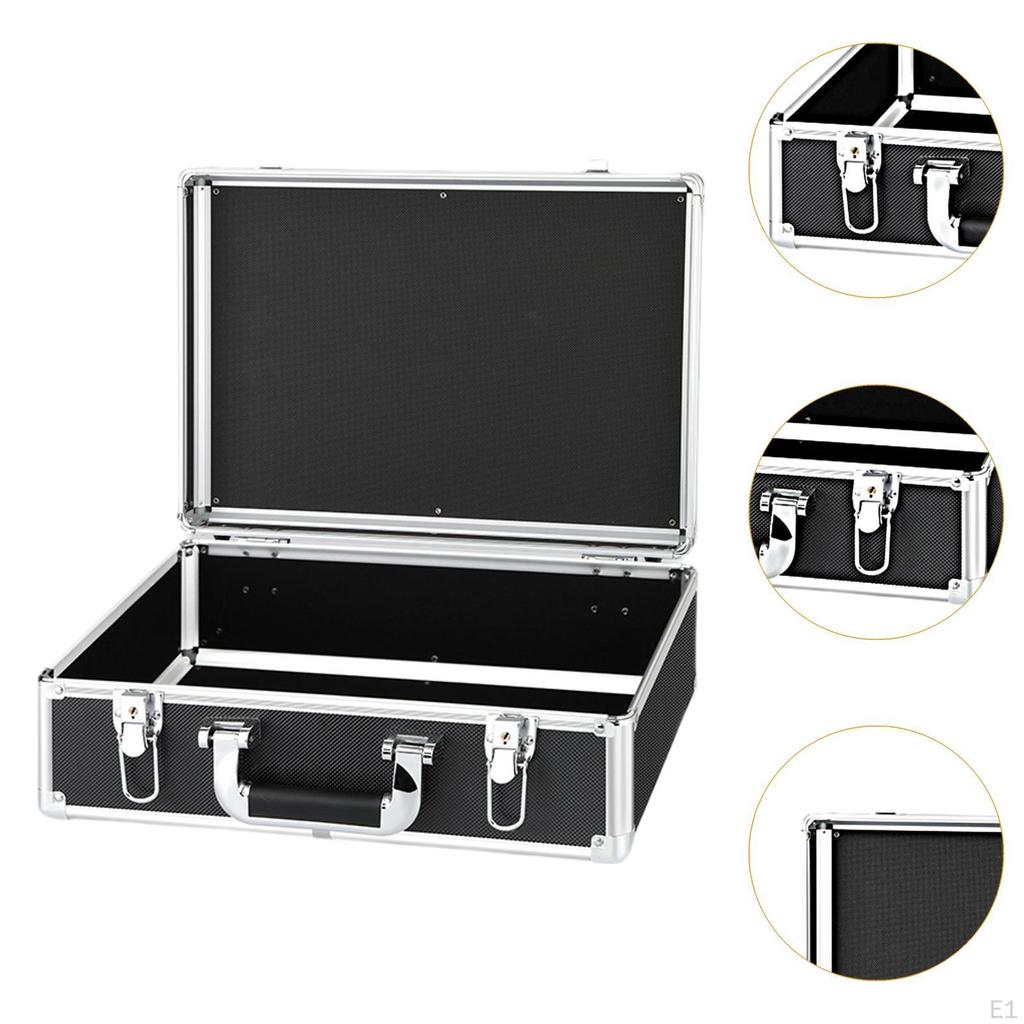 Aluminum Alloy Case Tool Box Hard Briefcases Portable Carrying