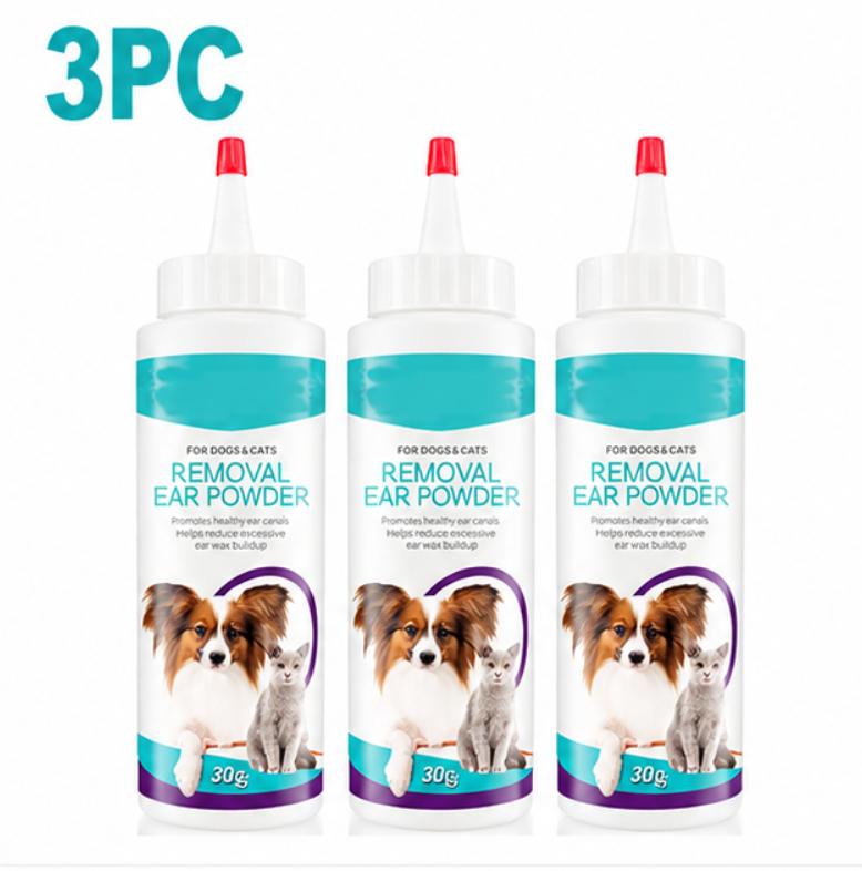 Poudre dépilatoire pour les oreilles des chiens et outil de nettoyage des oreilles Poudre de lavage des oreilles pour éliminer les poils des oreilles