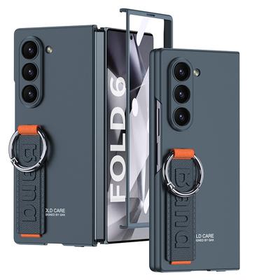 Pouzdro na telefon s kroužkem na zápěstí pro Samsung Galaxy Z Fold 6 Fold6 5G s tvrdým pouzdrem, nárazuvzdorné, proti pádům