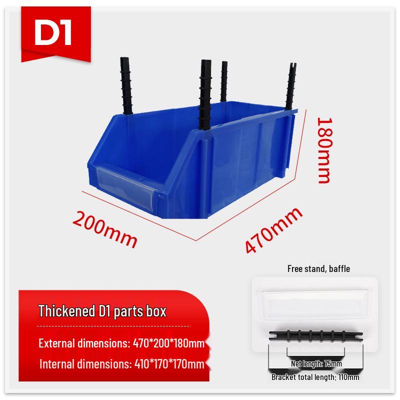 Slanted Mouth Plastic Storage Box for Screws and Tools – Classified Component Shelf
