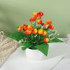 Strawberry Simulate Apple Orange Peach Pomegranate Fruit Tree Potted Plants