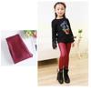Pantaloni Invernali da Bambina in Ecopelle Leggings con Fodera in Peluche Bambini Skinny Caldi