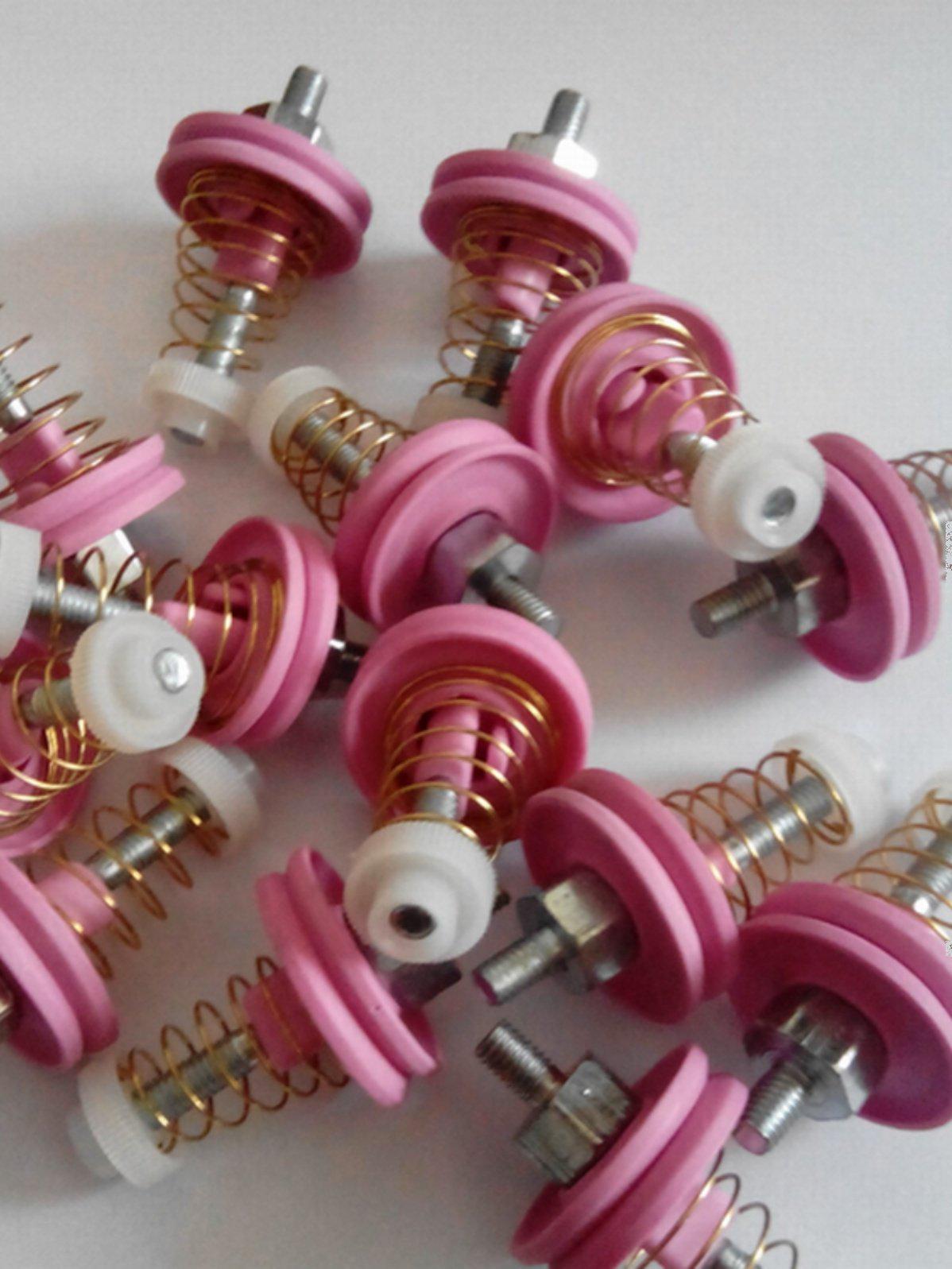 Ceramic Yarn Guide & Thread Clip for Knitting Machines Red Ceramic Clip Thread Guide