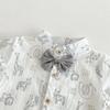 Korean Style Boys' Summer Suit: Formal 0-4 Years Short Sleeve Shirt, Shorts, & Bow Tie for Baby's First Birthday