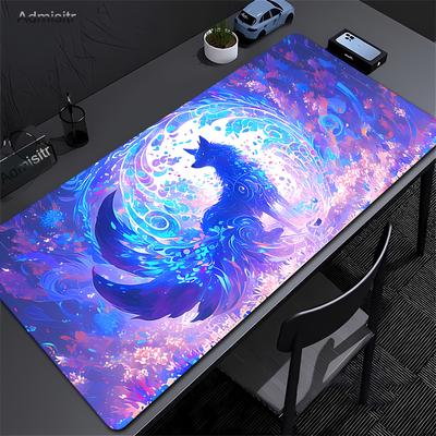 Mouse Pad Fox Table Mat Kawaii Mousepad Computer Pad Xxl Table Mat 50x100cm Big Desktop Mat Large Gamer Mouse Pads Keyboard Mats