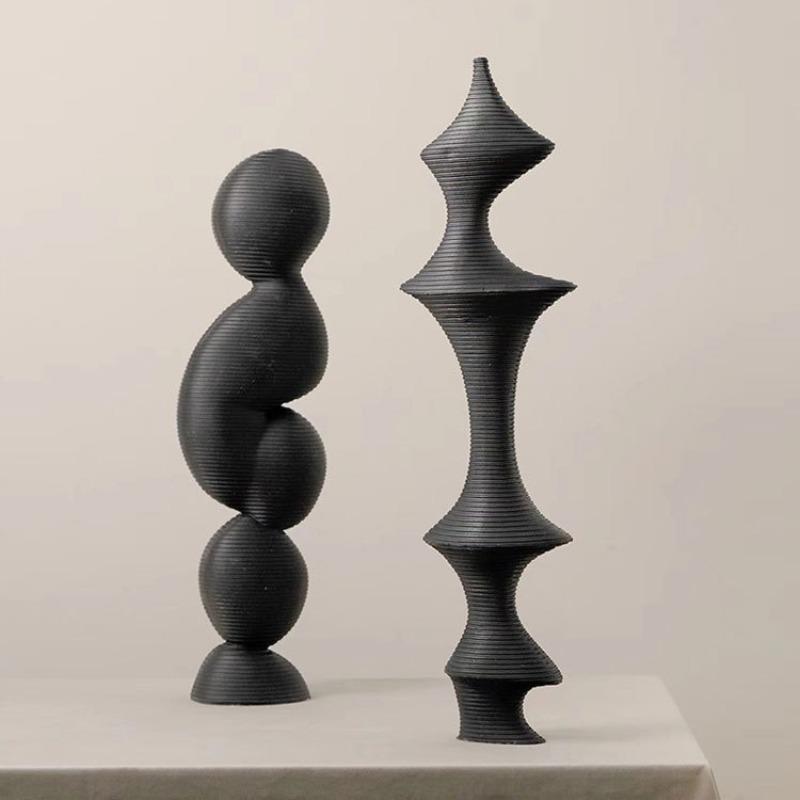 Modern Creative Figurines Decoration Minimalist Figurines Living Room Desktop Miniatures Ornament Home Decoration Accessories