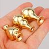 1PC Small Ornaments Portable Home Decor Tea Ceremony Brass Vase Buddhist Supplies Mini Gourd Incense Holder Aromatherapy Stove