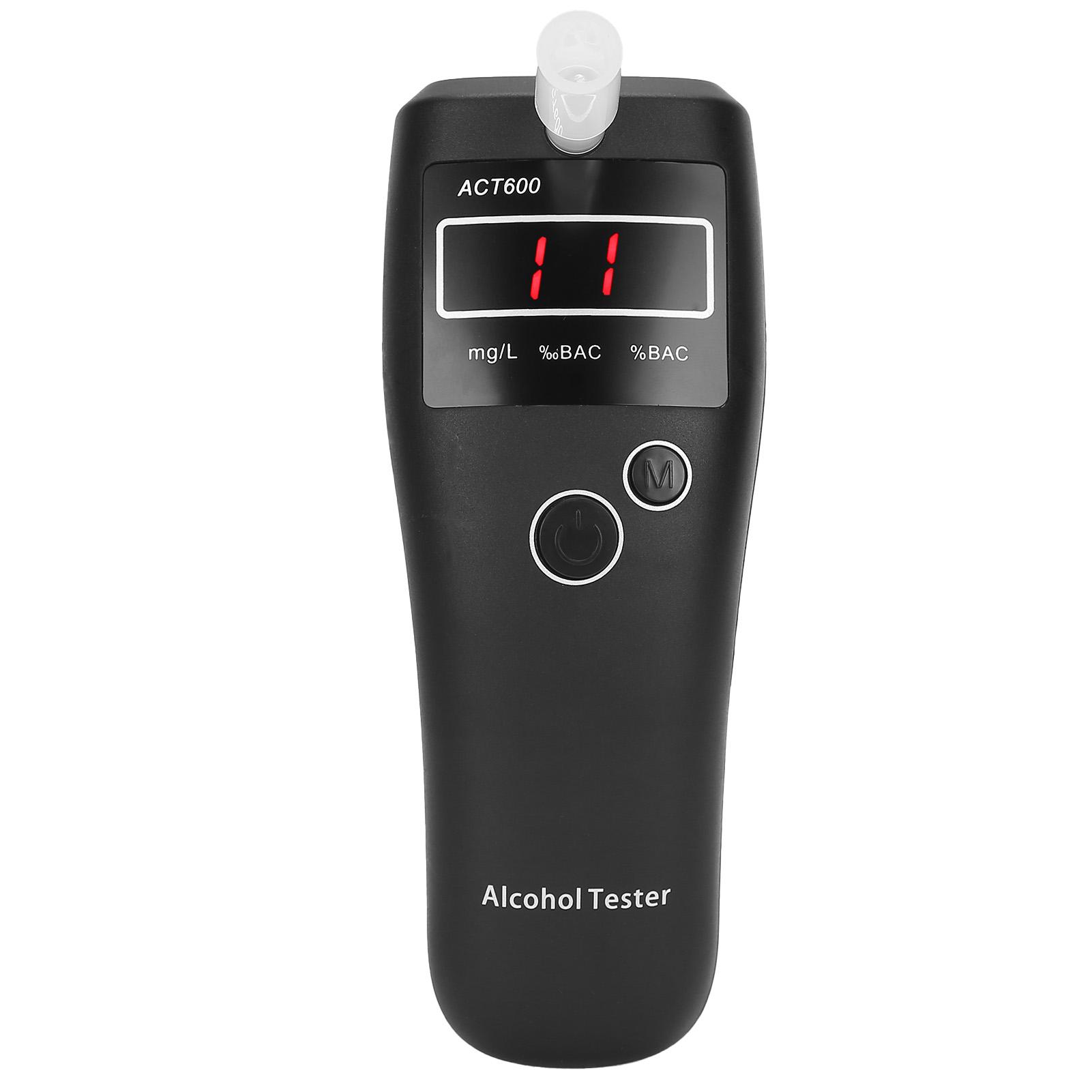 

Мини-алкотестер, тестер вина, анализатор вождения в нетрезвом виде, ЖК-дисплей с 10 шт. выдыхаемого воздуха, черный