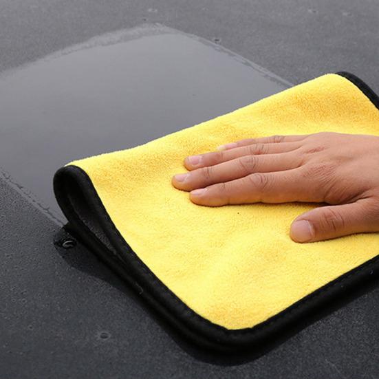 Car Washing Towel Double-Sided Coral Velvet Towel Absorbent Streak-free Car Drying Wipe for Kitchen Countertop Windows
