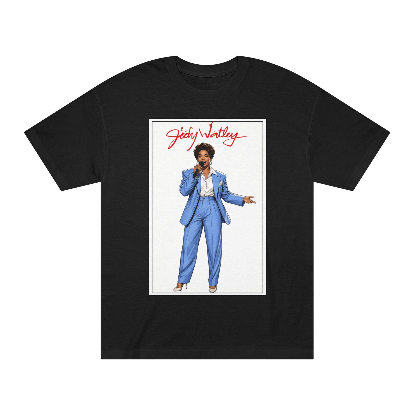 Jody Watley 1991 Illustration Tee | Portrait Music Icon Shirt 2XL