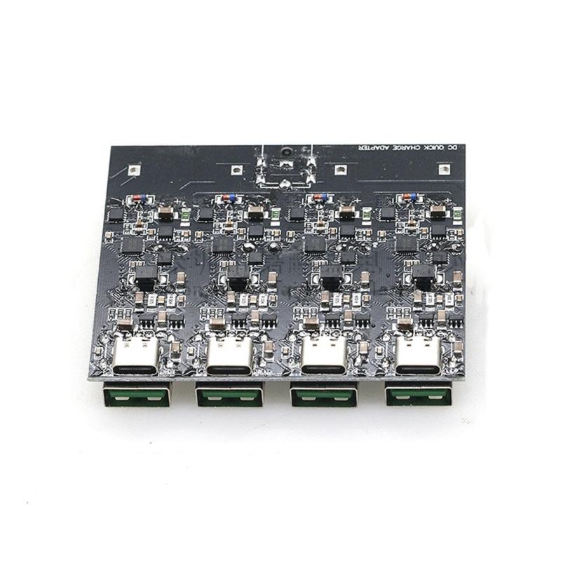 4 Port quick charges PCB Board Small  4 Device Fast Charging Board Small  Charging Solution for Smartphones & Tablets