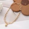 New Arrival Necklace Heart Pendant Thick Chain Heavy Metal Punk Style Multi-layer Clavicle Chain for Women