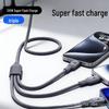 120W Three-in-One Original Fast Charge Cable: Type-C Mobile Data Charger