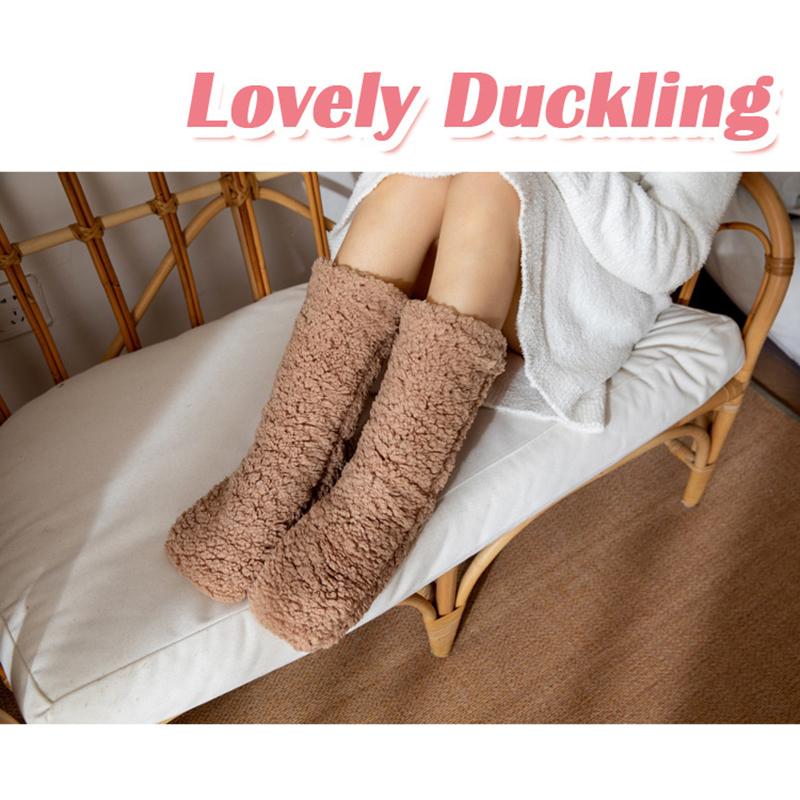 Thickened Thermal Socks Women Winter Warm Home Soft Thickened Plus Velvet Sleeping Anti Slip Floor Slipper Sock Halloween Gift