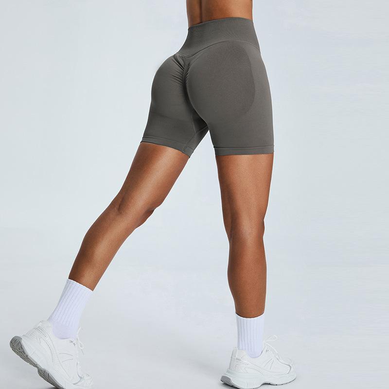 European and American Three-point Fitness Shorts Women's High-waisted Peach Hip-lifting Tight Quick-drying Yoga Shorts