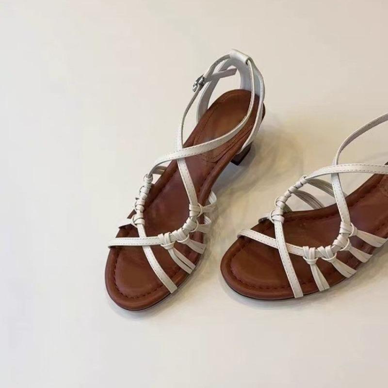 

Модные ретро женские сандалии в римском литературном стиле, ажурная женская обувь, сандалии-гладиаторы, женская обувь, ручное плетение, летняя обувь для платья 40