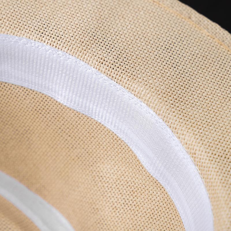 Foldable Roll Up Short Brim Trilby Hat Panama Beach Hat Fedora Straw Sun Hat for Men Women, Ideal Choice for Gifts