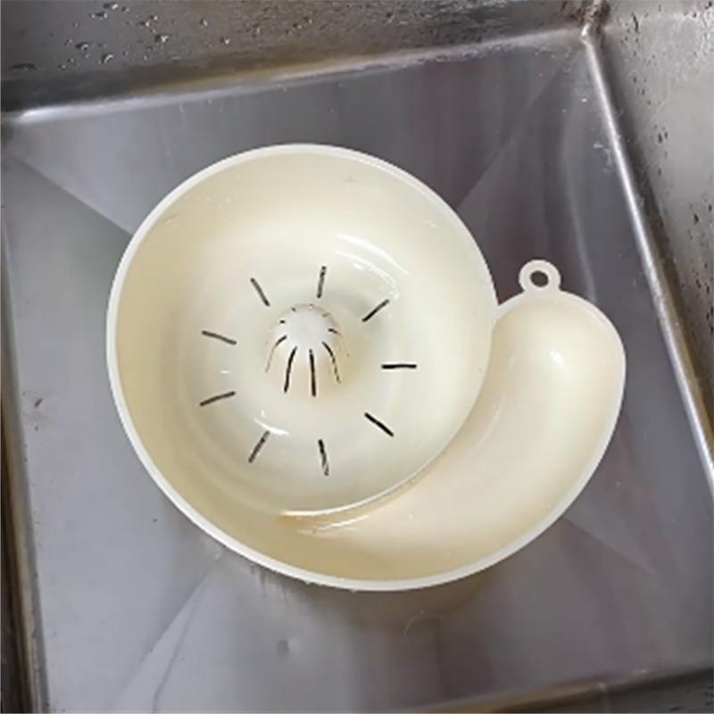 New Snail Shape Fruit Drainer Basket Reusable Kitchen Vegetable Washing Basin Multi-functional Automatic Rotation Clean Tools