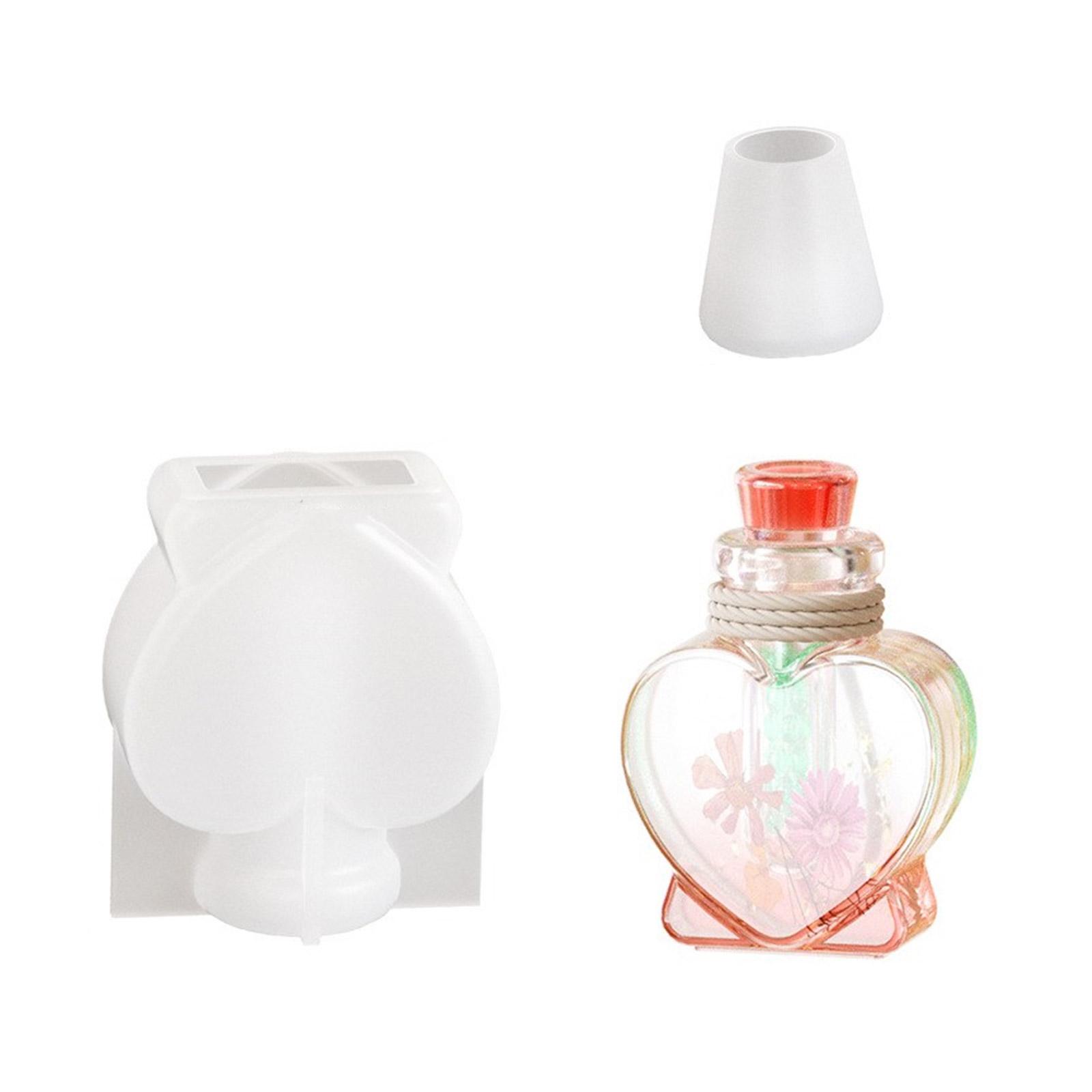 

Силиконовая форма для бутылки для дрейфа, сделай сам, кристаллы, эпоксидная смола, звезды, формы для бутылок с сердечками, ночная декоративная штукатурка, бетон 4