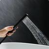 TLXT Bathroom Square Waterfall Floor-Standing Bathtub Faucet