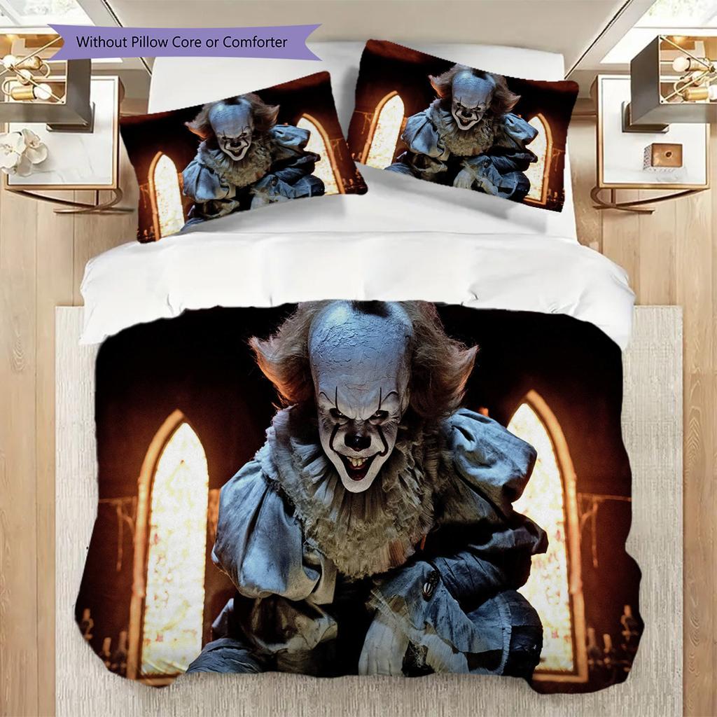 Halloween Horror Icons Comforter Set Bedding 1 Duvet Cover 2 Pillowcase Without Core Duvet Cover And Pillowcase Soft And Comfortable