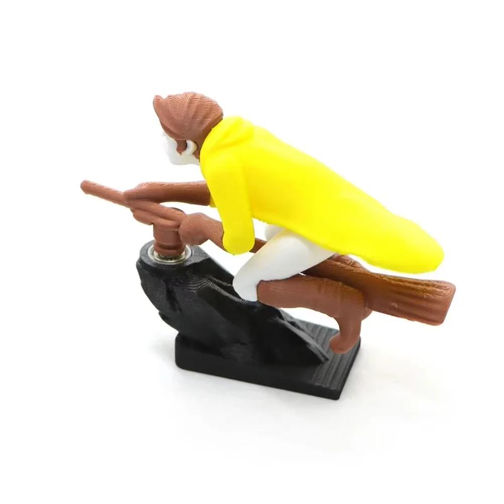 Funny Car Ornament Dashboard Drifting Figurine Desktop Ornament Broomstick Drift Ornament Car Decoration Interior Accessories