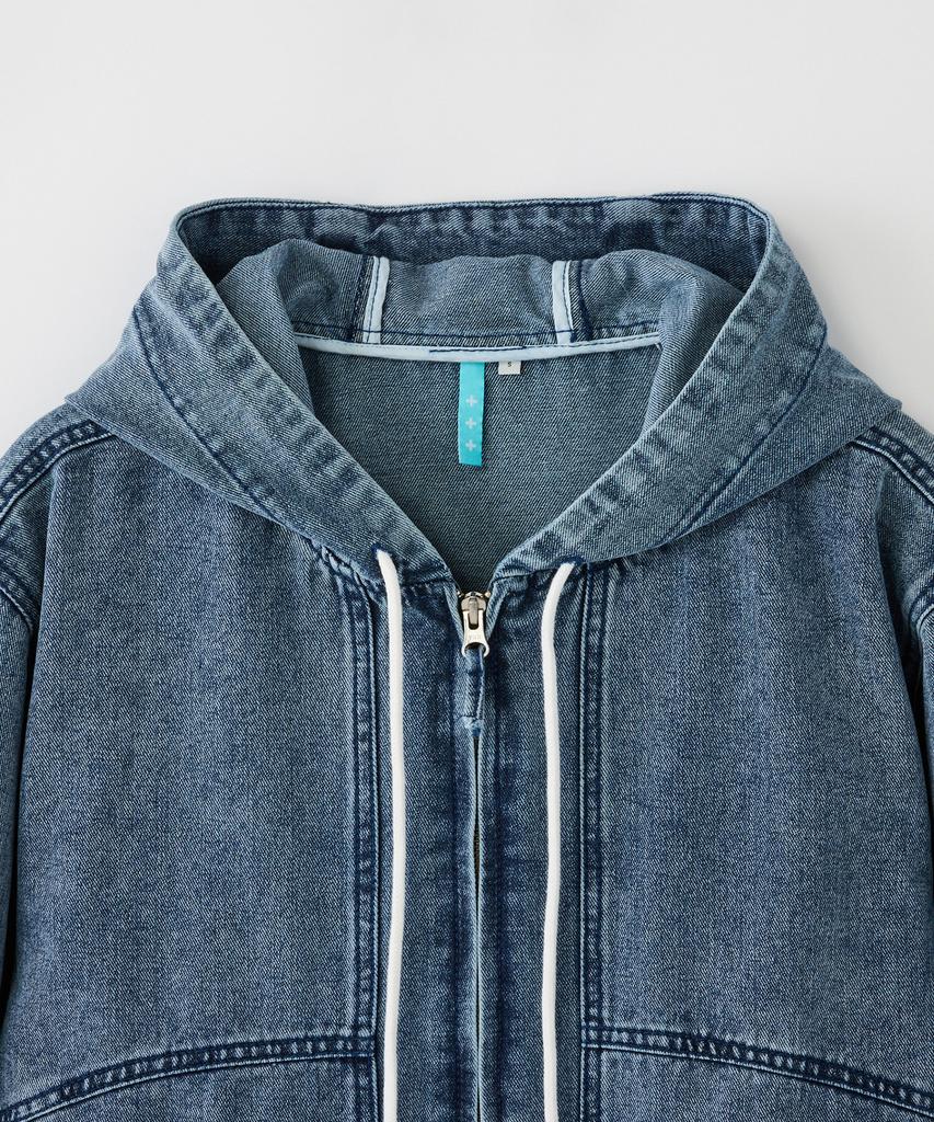 Stco Diems Cutout Denim Hoodie Zip-Up_Blue (Oversized)_Ldjxa01Osl