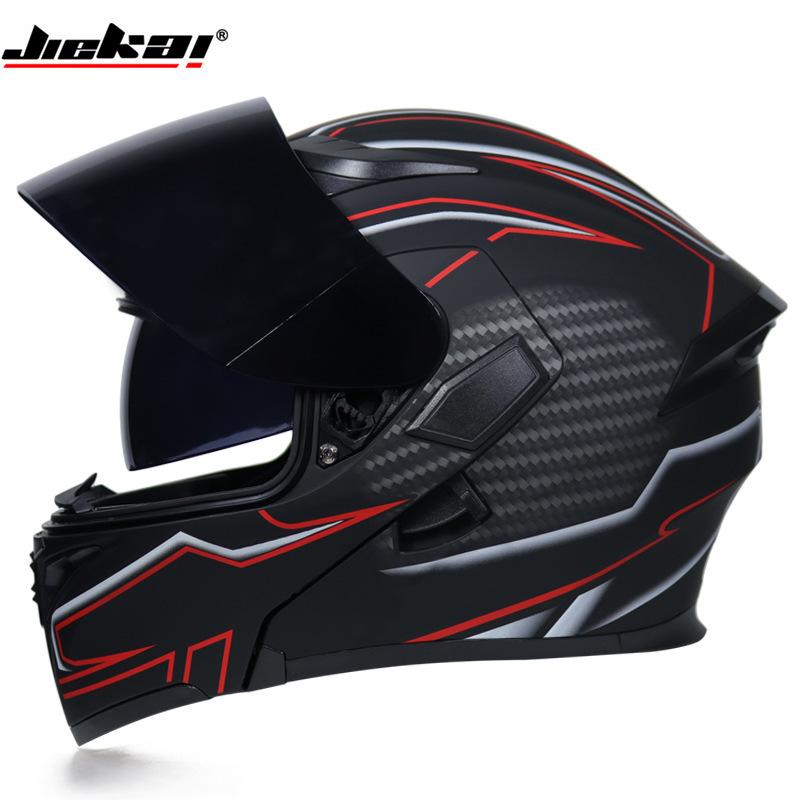 Male Adult Motorcycle Helmet Cool Motorcycle Full Helmet Fully Covered Men's Women's All Season Sports Car Revealing Helmet 2025
