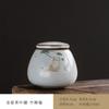European Vintage Cat Pattern Ceramic Jar Mini Portable Tea Jar Sealed Storage Box Porcelain Crafts Food Storage Tank Home Decor