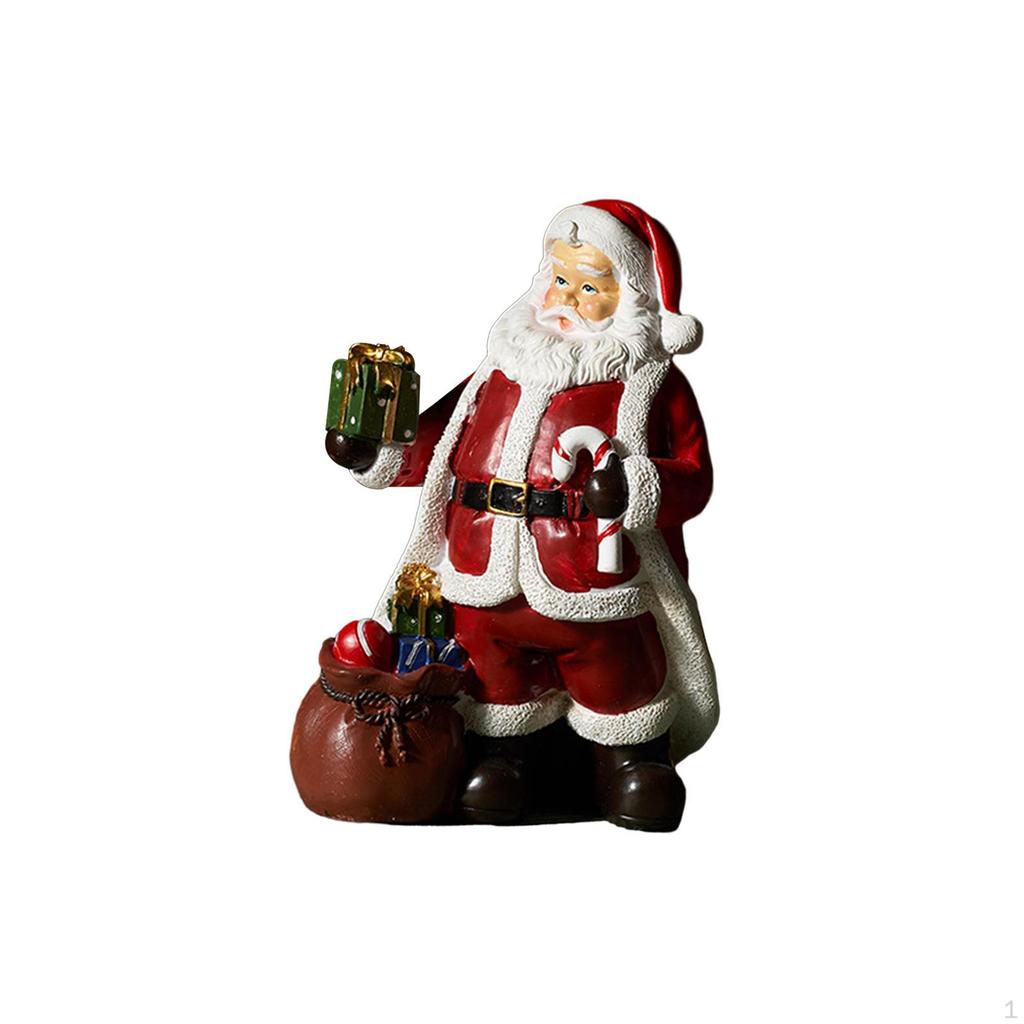 Santa Claus Decorations Art Statue Crafts Resin Figurine