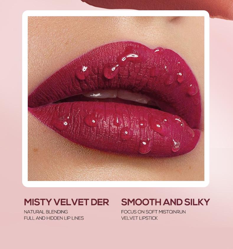 TVLV 10-Piece Matte Velvet Lip Gloss Set - Waterproof & Sweatproof