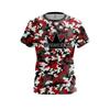 New  Brunswick Cute Garden Gnome Floral Split Color Bowling Jersey Short Sleeve Performance Sports Tee Fan Casual Streetwear
